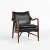Kiannah - Club Chair, product view with top-grain leather