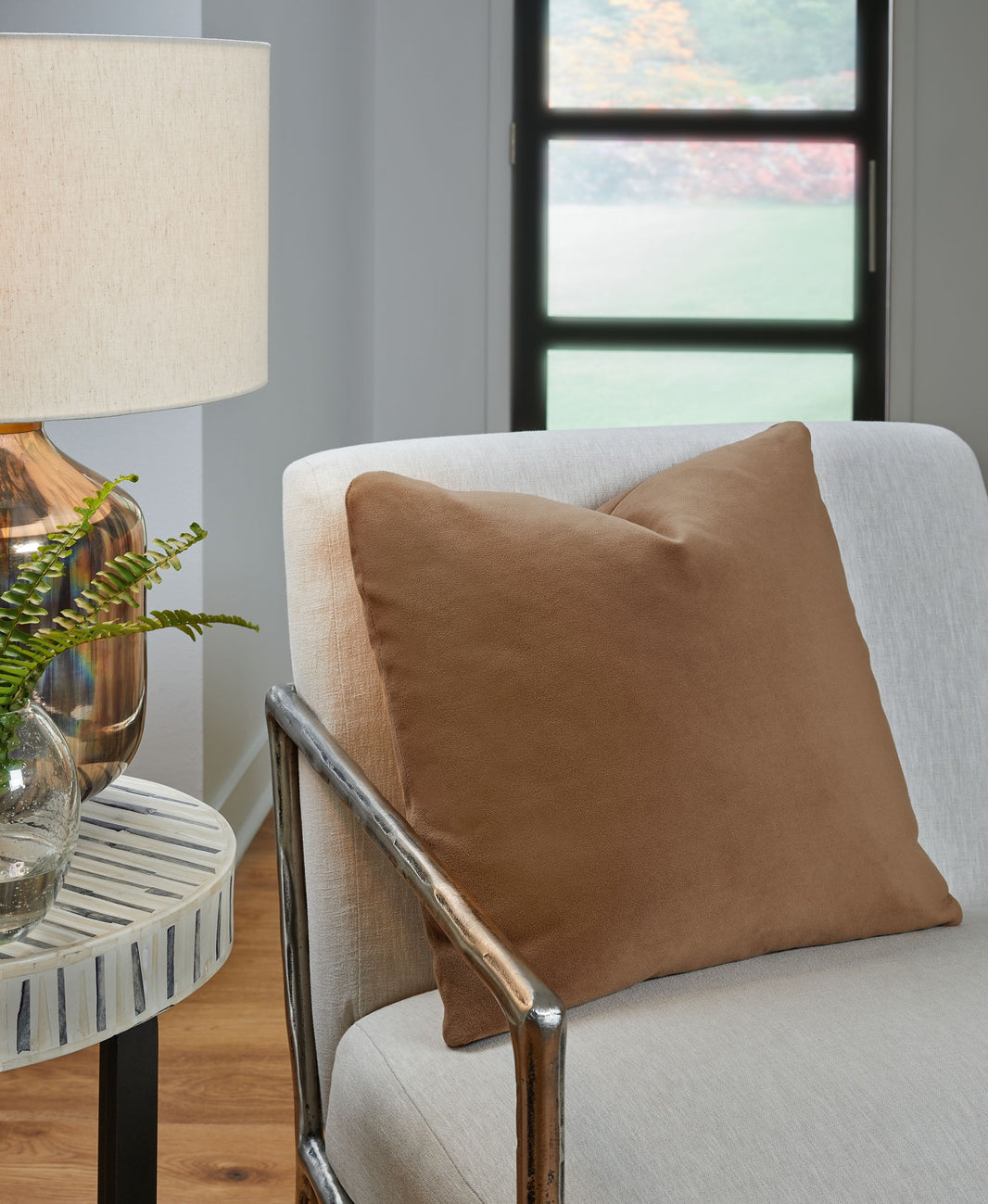 Caygan - Pillow, alternate view 2 with velvet upholstery