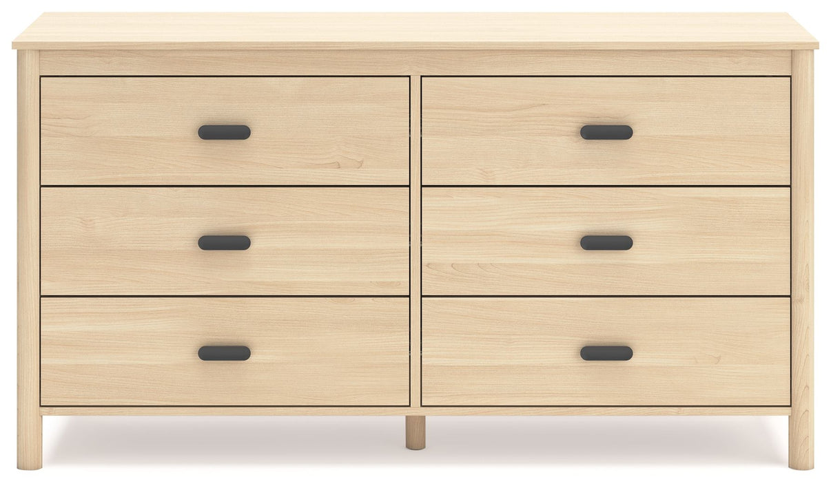 Cabinella - Six Drawer Dresser - Tan, alternate view 3 with engineered wood