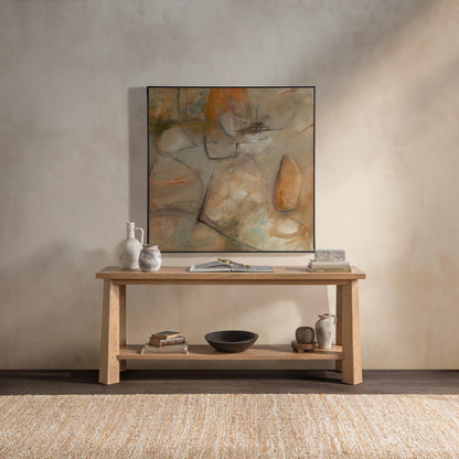 Kenzie - Console Table - Natural Mist, alternate view 2 with wood construction
