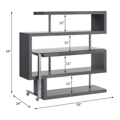Buck II - Writing Desk With Bookshelf