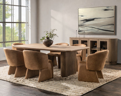 Vander - Oak Wood 84" Dining Table, alternate view 6