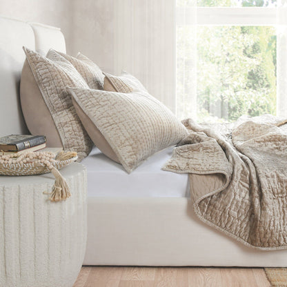 Bari - Velvet Sham - Pebble