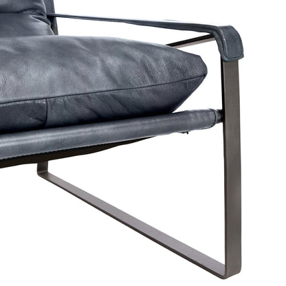 Morgan - Accent Chair, alternate view 4 with top-grain leather