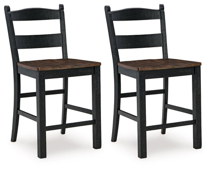 Valebeck - Counter Height Dining Room Set, alternate view 3 with wood construction