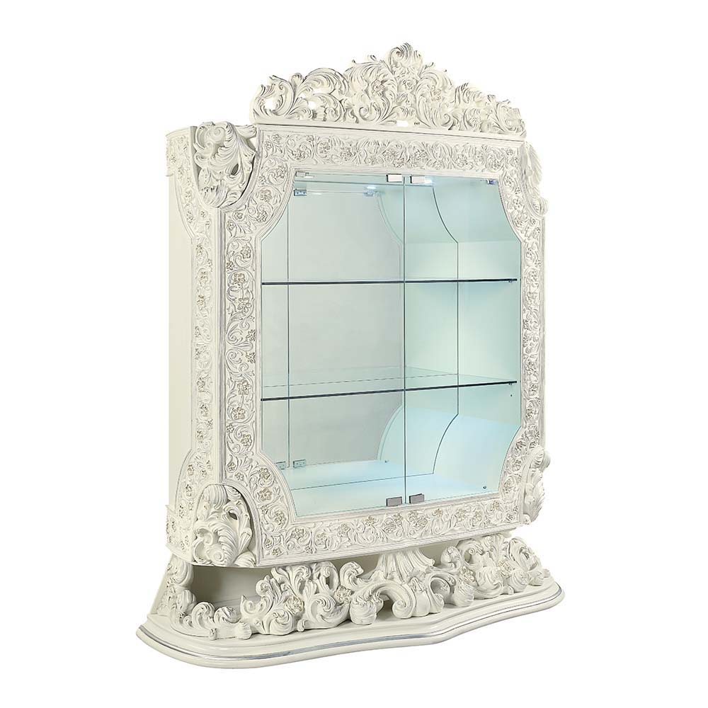 Adara - Curio - Antique White, alternate view 2 with glass