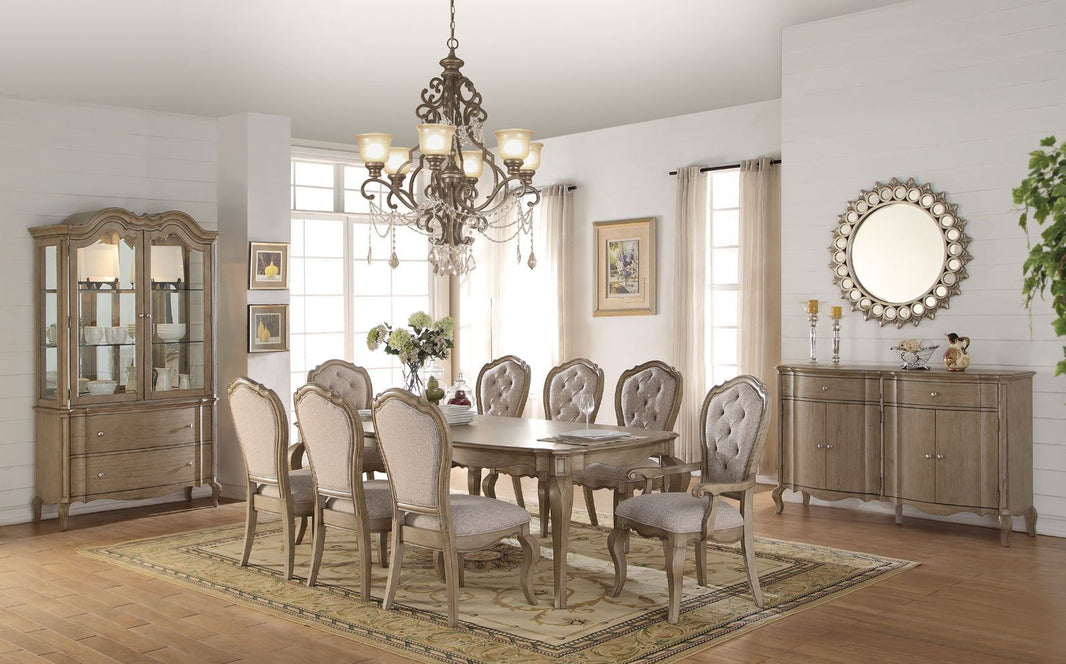 Chelmsford - Dining Table - Antique Taupe, product view with wood construction