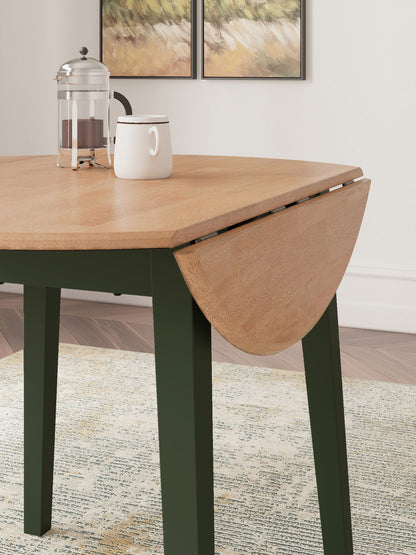 Gesthaven - Round Dining Room Drop Leaf Table, alternate view 13 with wood construction