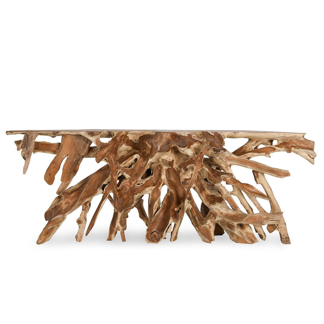 Shia - Console Table - Natural, alternate view 2 with wood construction