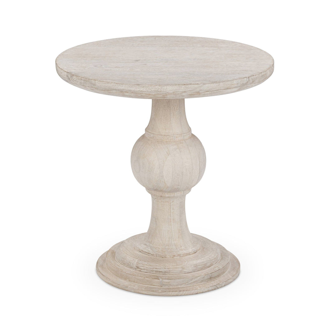 Hera - Round Table, alternate view 2 with wood construction