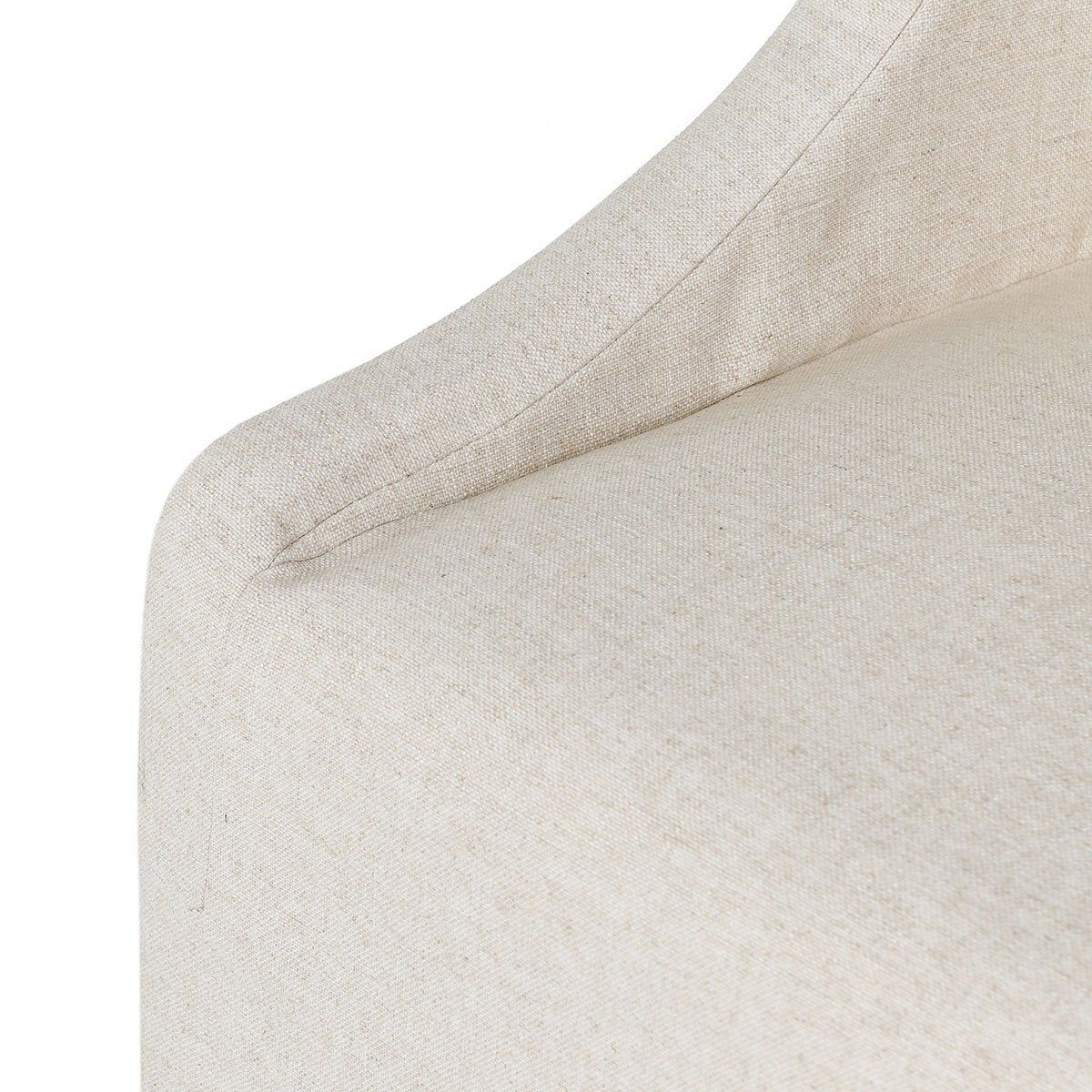 Warwick - Upholstered Rolling Dining Chair, alternate view 10 with polyester fabric