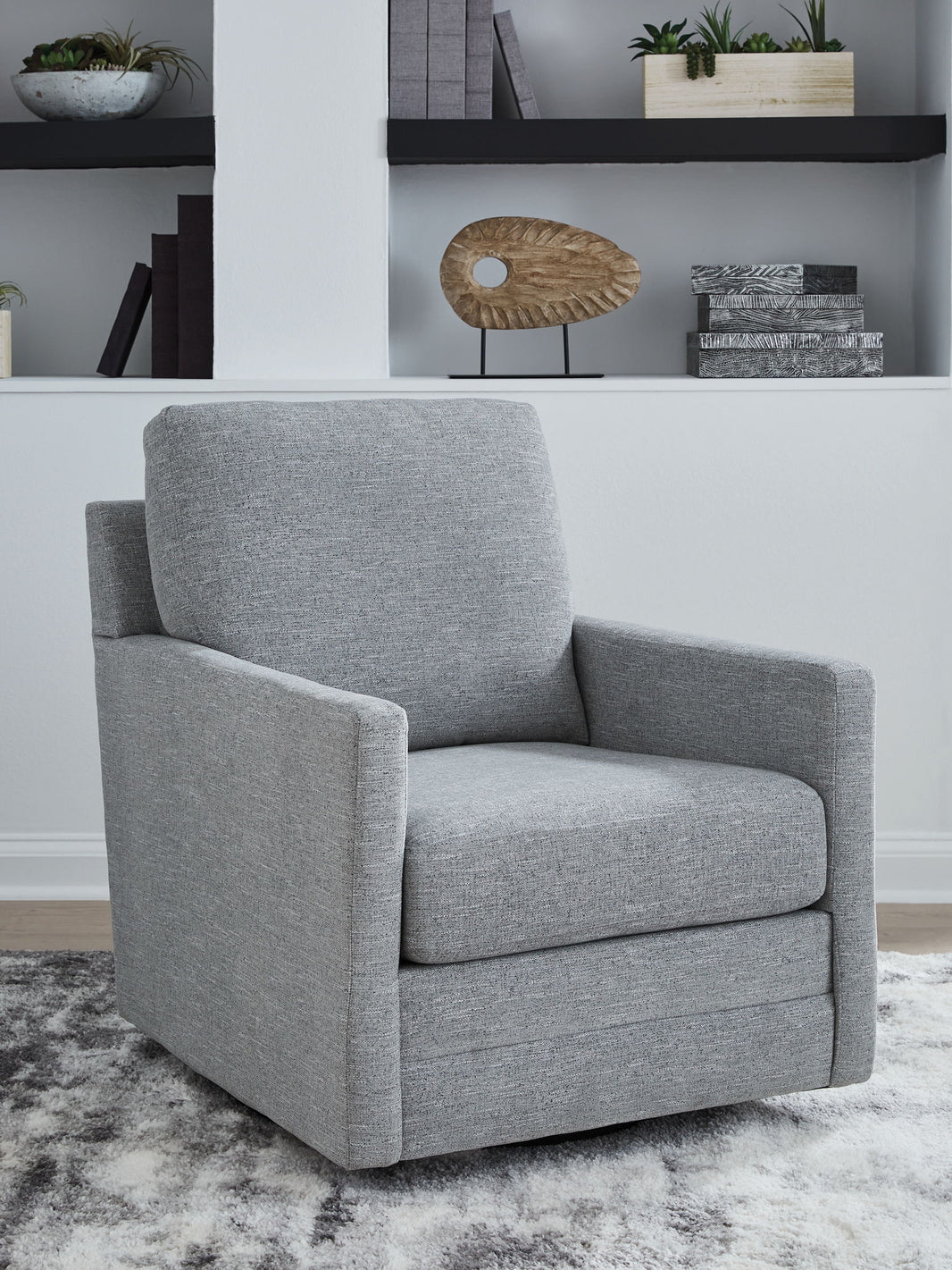 Freybourne Next-Gen Nuvella - Swivel Accent Chair, alternate view 2 with performance fabric