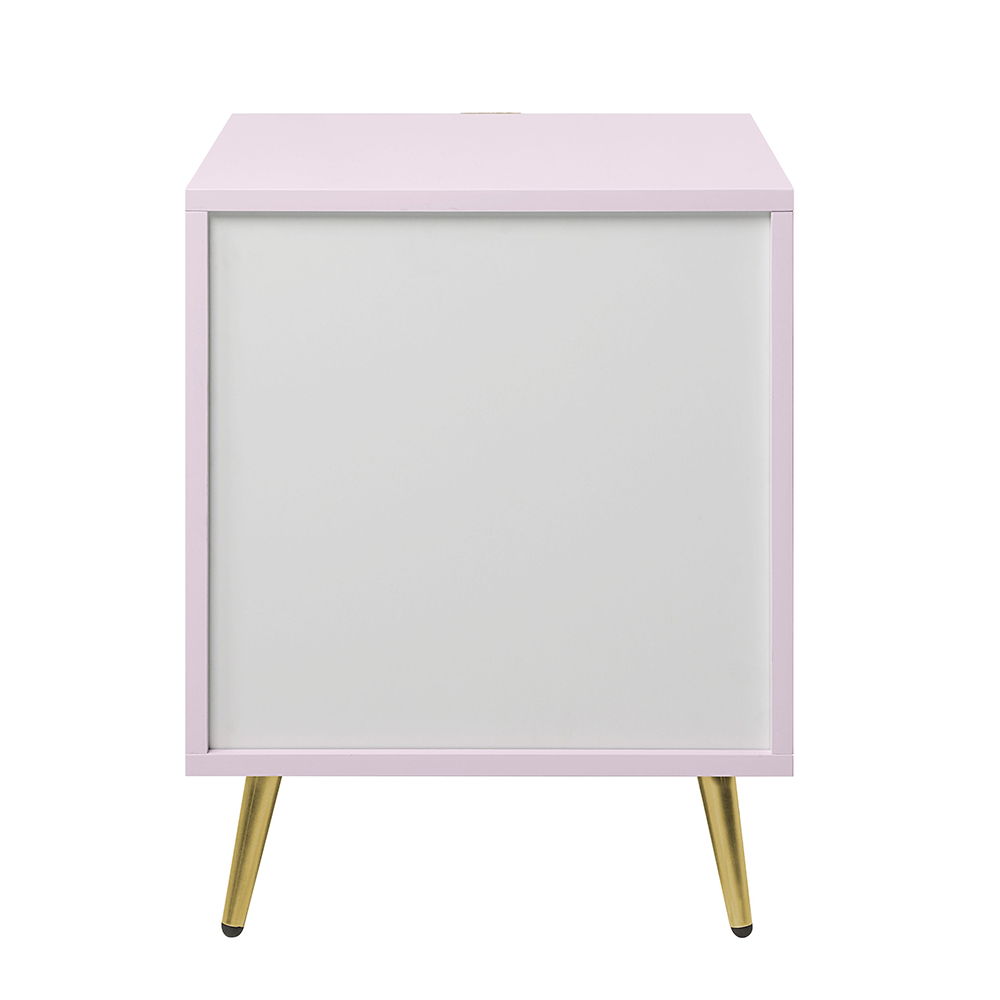 Gaines Nightstand Pink High Gloss, gallery image 2