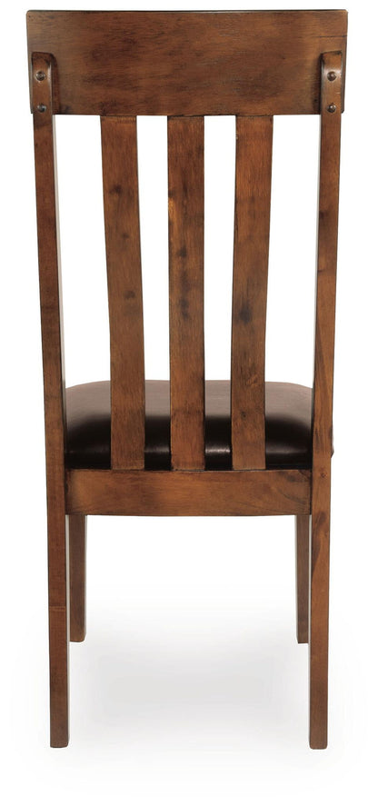 Ralene - Dining UPH Side Chair (Set of 2) - Medium Brown, alternate view 2 with faux leather