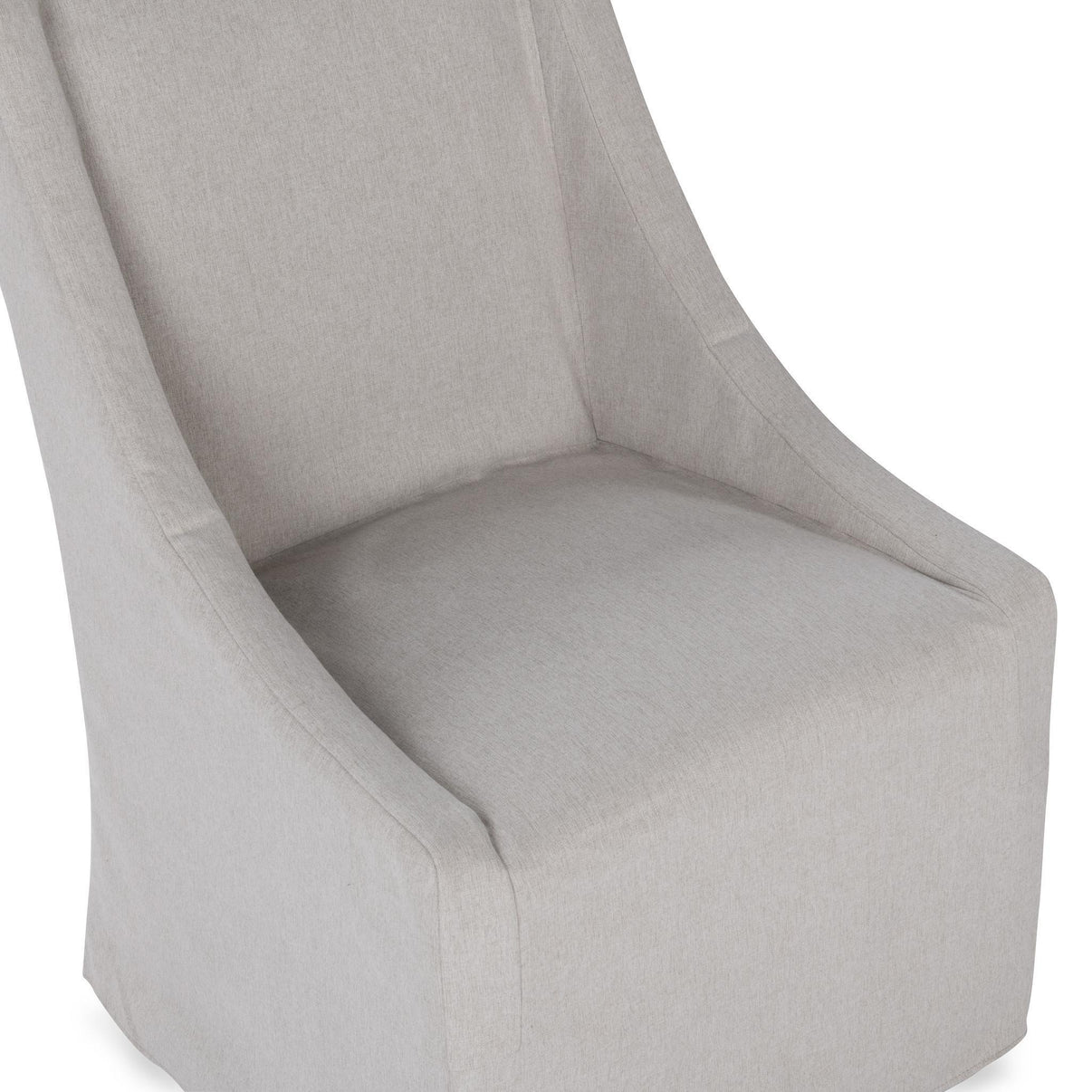 Warwick - Upholstered Rolling Dining Chair, alternate view 11 with polyester fabric