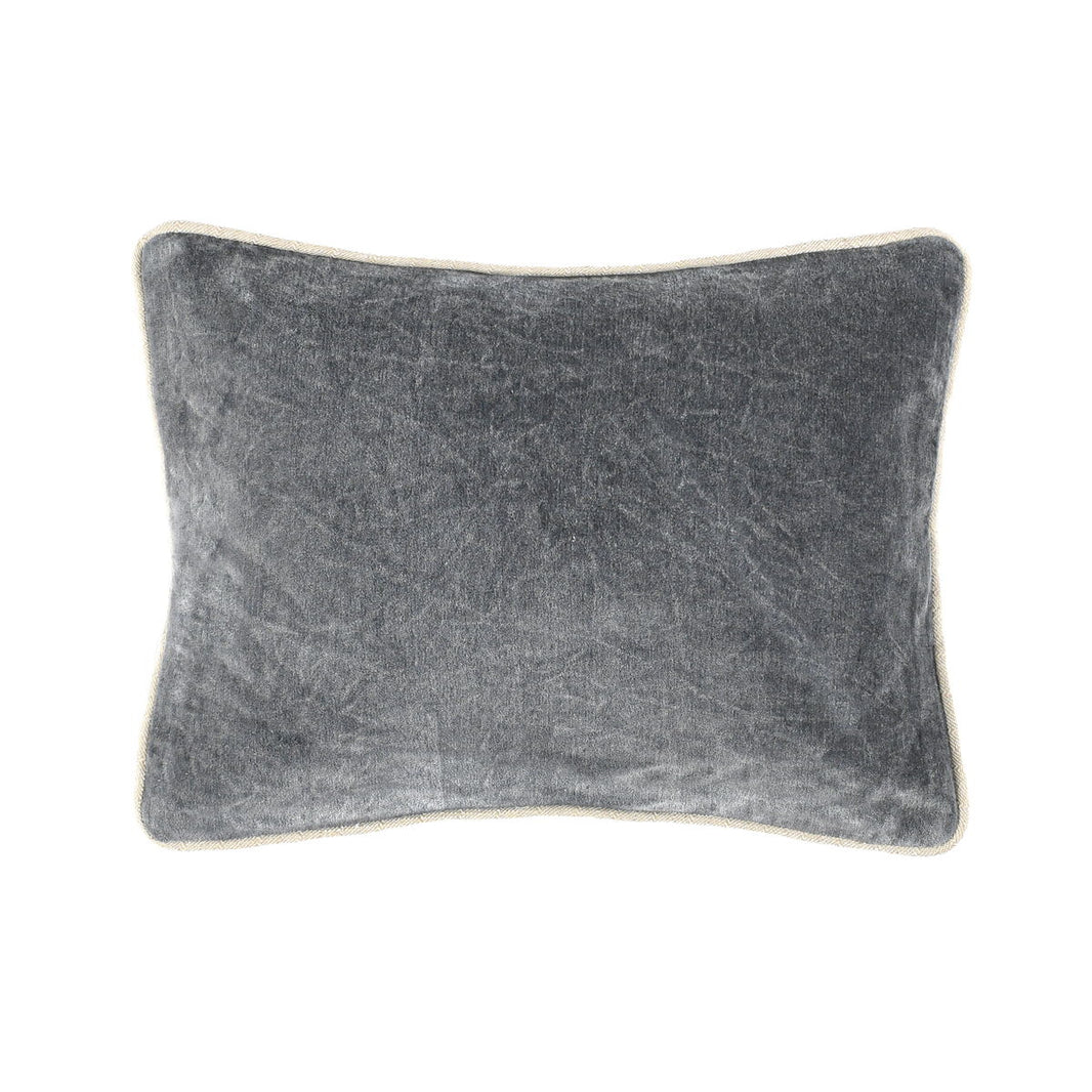 Heirloom Velvet - SLD Pillow - Stone Gray