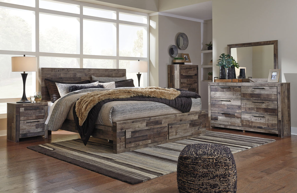 Derekson - Panel Bed, alternate view 18 with wood construction