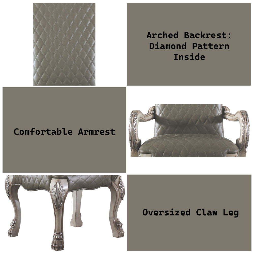 Dresden - Chair (Set of 2), alternate view 8 with faux leather