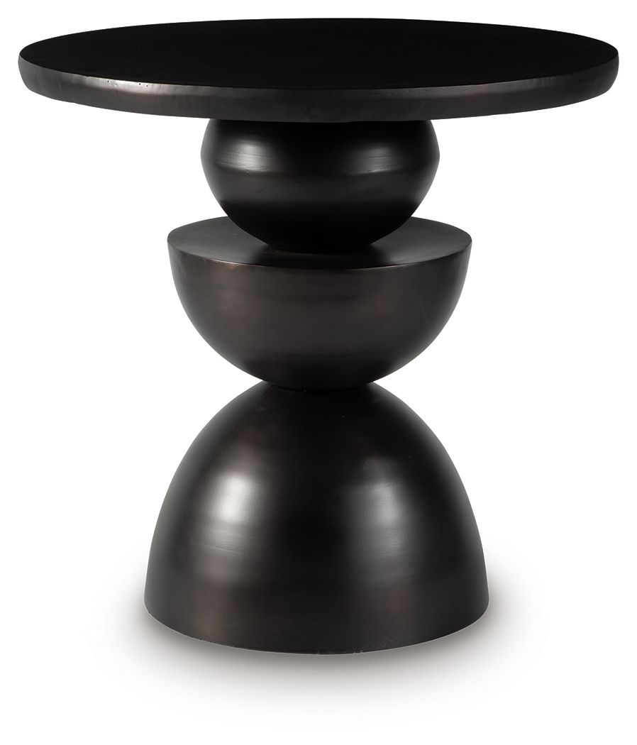 Kurtson - Accent Table - Bronze Finish, product view with metal