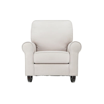 Elvin - Rocking Chair - Beige Fabric