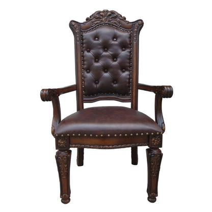 Vendome - Arm Chair, alternate view 5 with leather upholstery