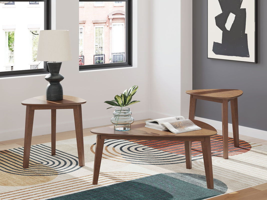 Lyncott - Occasional Wood Table Set (Set of 3) - Brown, alternate view 2