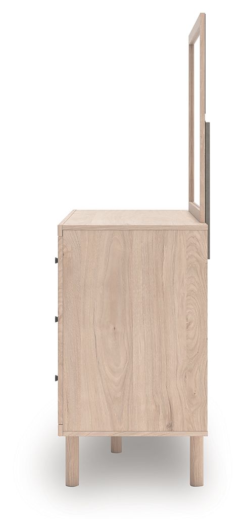 Arloster - Six Drawer Dresser, alternate view 6 with wood construction