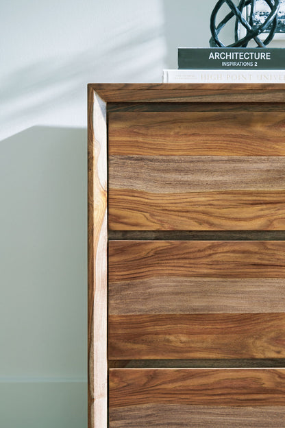 Dressonni - Dresser - Brown, alternate view 3 with wood construction