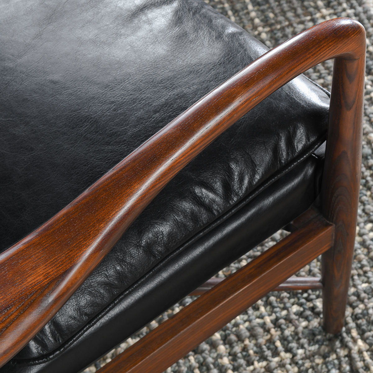 Kiannah - Club Chair, alternate view 7 with top-grain leather
