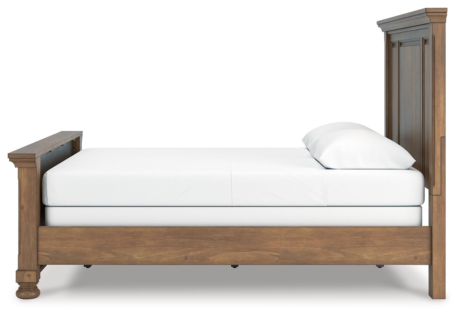 Feddinger - Panel Bed, alternate view 3 with wood construction