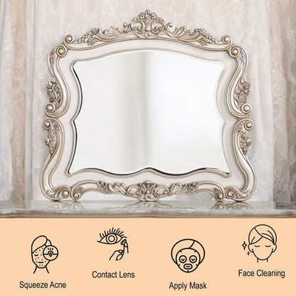 Gorsedd - Mirror - Golden Ivory, alternate view 4 with wood construction