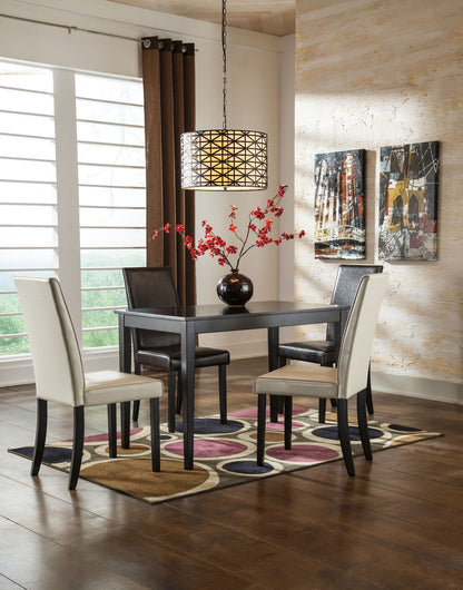 Kimonte - Rectangular Dining Room Table - Dark Brown, alternate view 3 with engineered wood