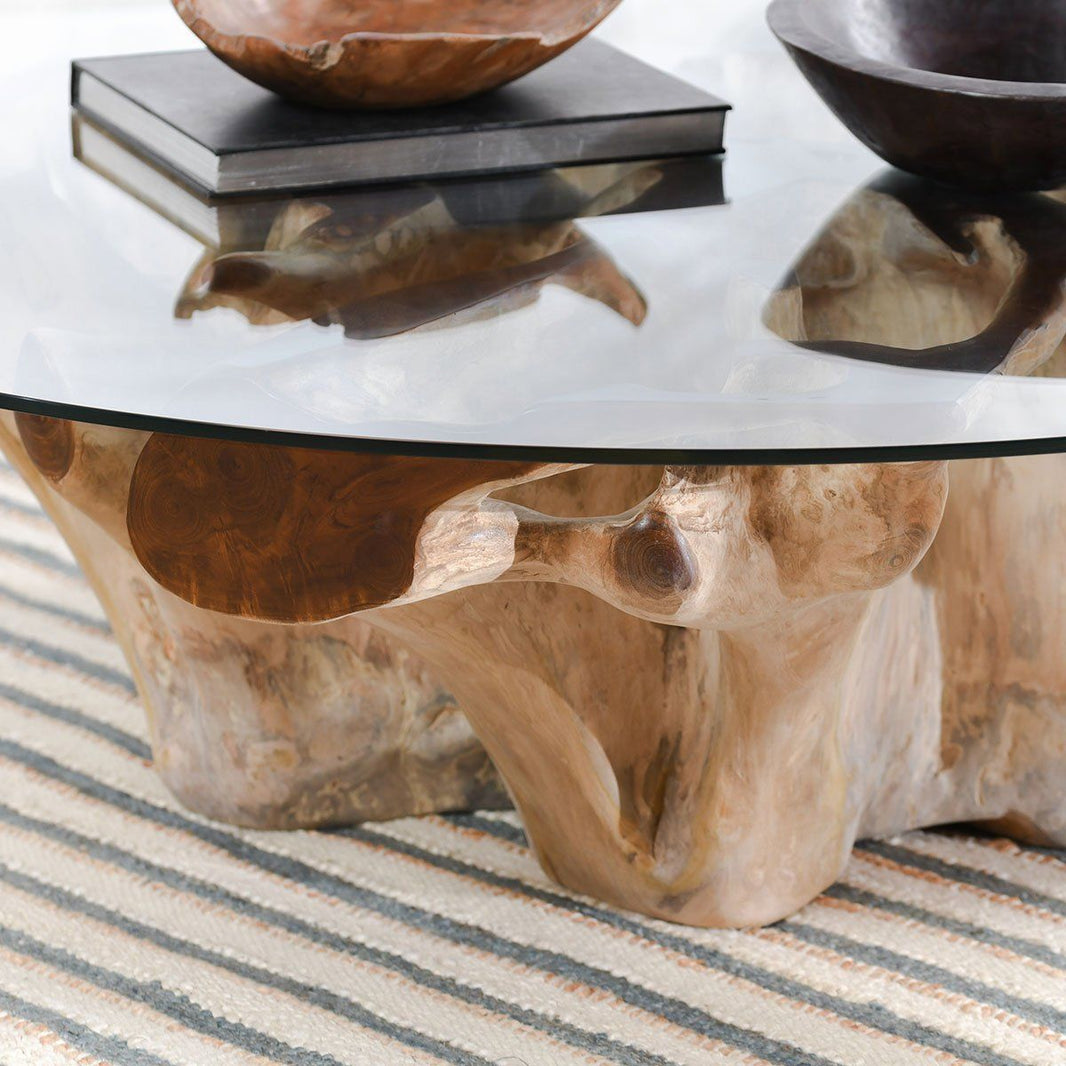 Willow - Coffee Table - Natural, alternate view 2 with wood construction