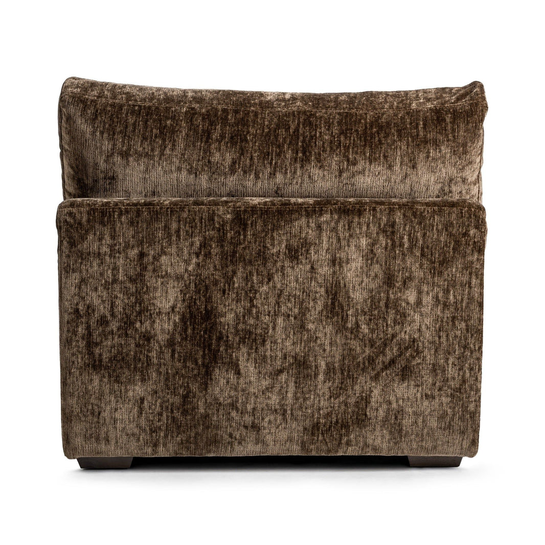 Ludwig - Armless Chair - Mossed Brown, alternate view 2 with polyester fabric
