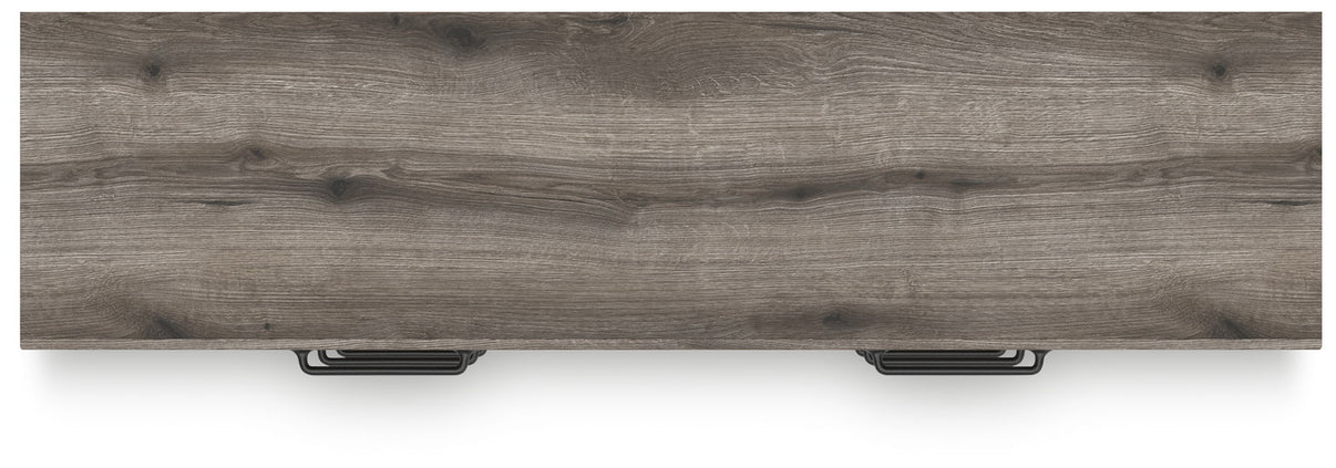 Graystorm - Six Drawer Dresser, alternate view 4 with linen fabric