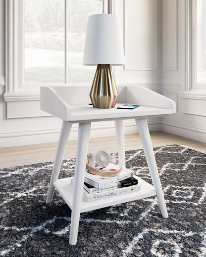 Blariden - Accent Table - White, alternate view 6 with engineered wood