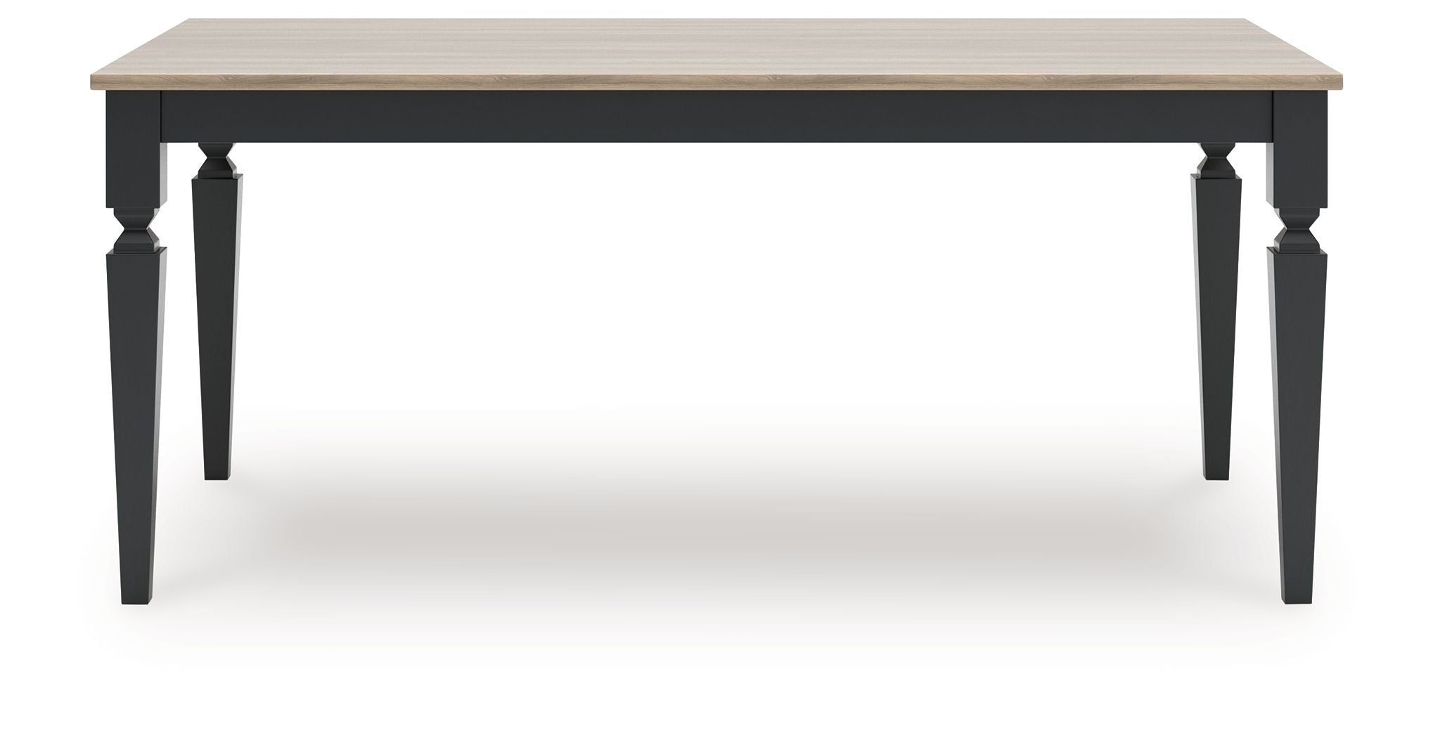 Brenkerton - Rectangular Dining Room Table - Grayish Brown / Black, alternate view 2 with wood construction