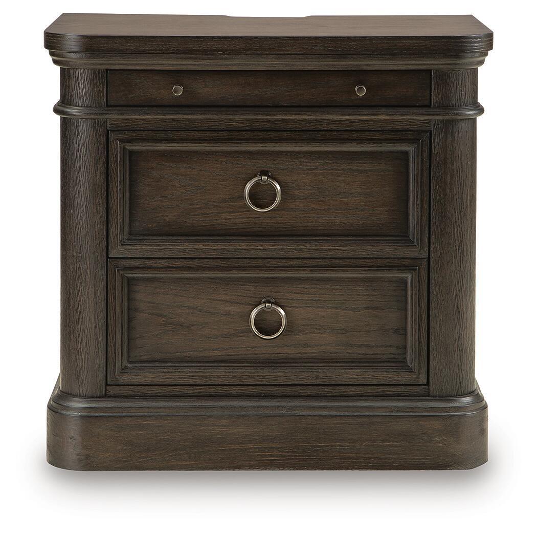 Wickenger Two Drawer Night Stand Dark Brown, gallery image 4