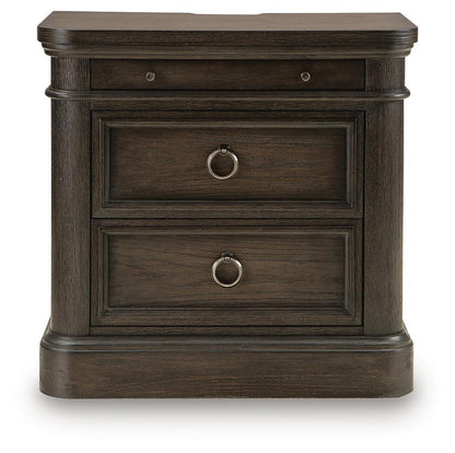 Wickenger Two Drawer Night Stand Dark Brown, gallery image 4