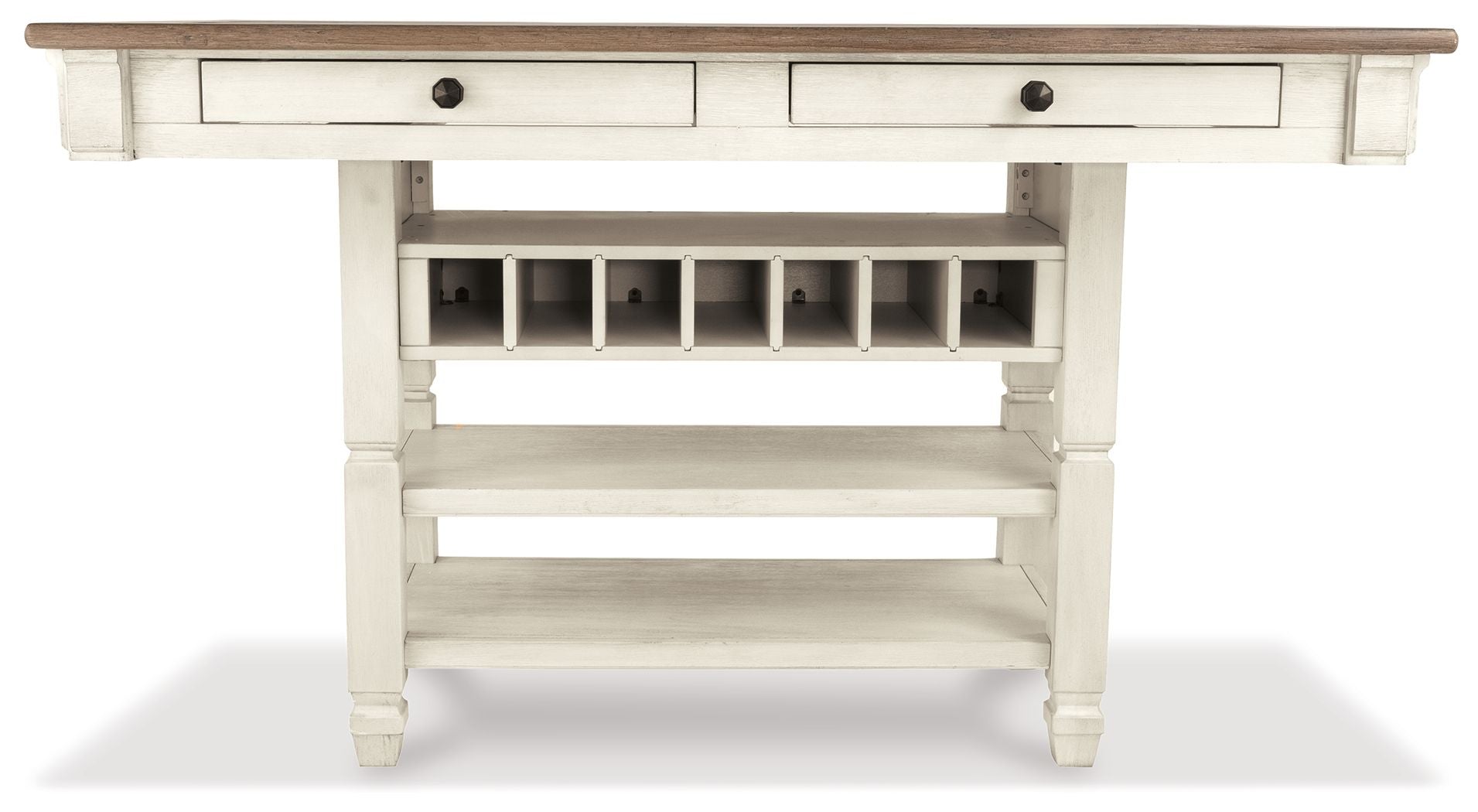 Bolanburg - Rectangular Dining Room Counter Table - Beige, alternate view 4 with engineered wood