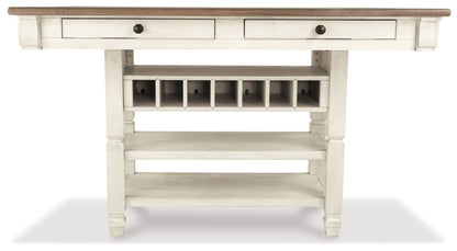 Bolanburg - Rectangular Dining Room Counter Table - Beige, alternate view 4 with engineered wood