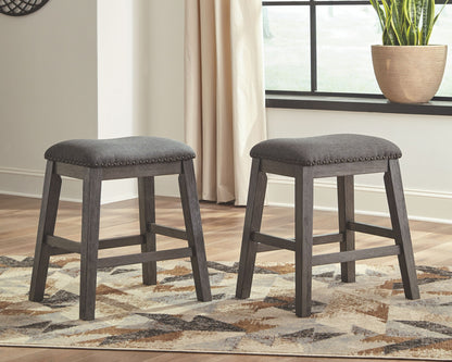 Caitbrook - Rectangular Counter Table Set, alternate view 4 with polyester fabric