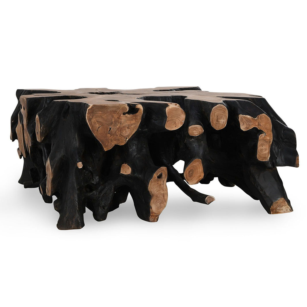 Cypress - 40" Square Coffee Table, alternate view 2 with wood construction