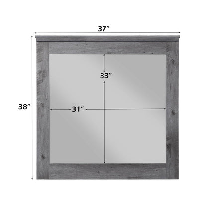 Vidalia - Mirror - Rustic Gray Oak