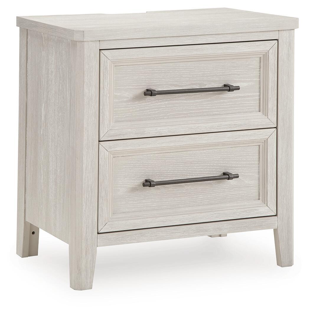 Darbonton Two Drawer Night Stand Dove White