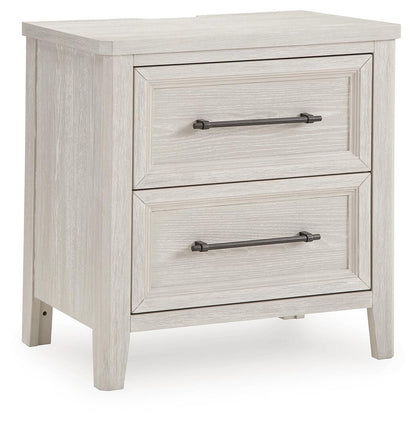 Darbonton Two Drawer Night Stand Dove White
