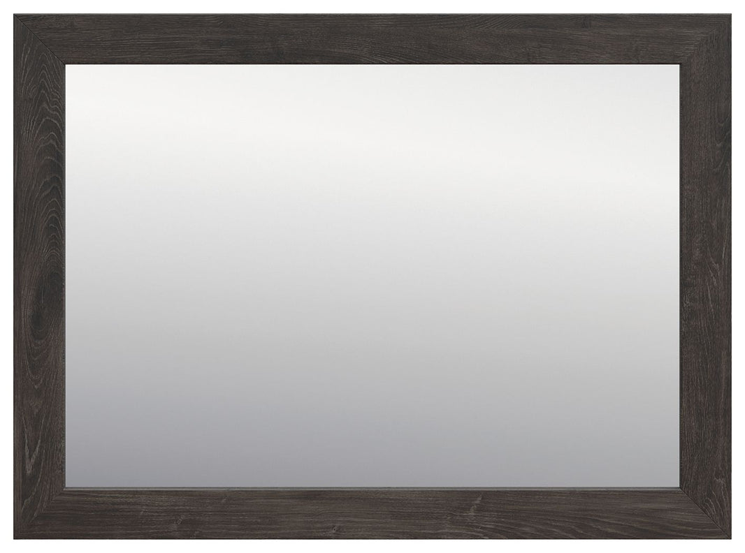 Fraluna - Bedroom Mirror - Charcoal, alternate view 2 with engineered wood