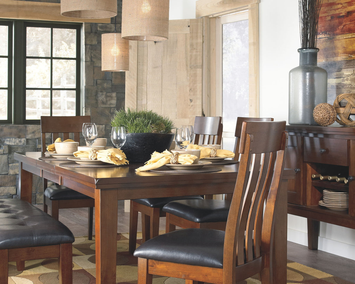 Ralene - Dining Room Set, alternate view 5 with faux leather