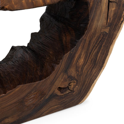 Zoreyne - Console Table - Dark Brown, alternate view 3 with wood construction