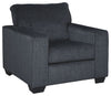 Altari - Arm Chair, product view with chenille upholstery